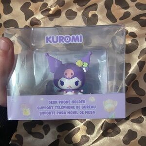 NWT sanrio purple kuromi desk phone holder
